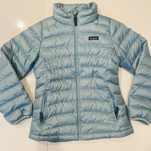 Patagonia Kids/Teens Down Sweater Large Light Blue